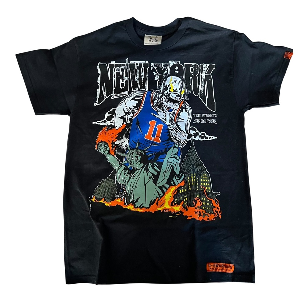 Brand X New York Knicks Jalen Brunson The Streets Are On Fire Shirt